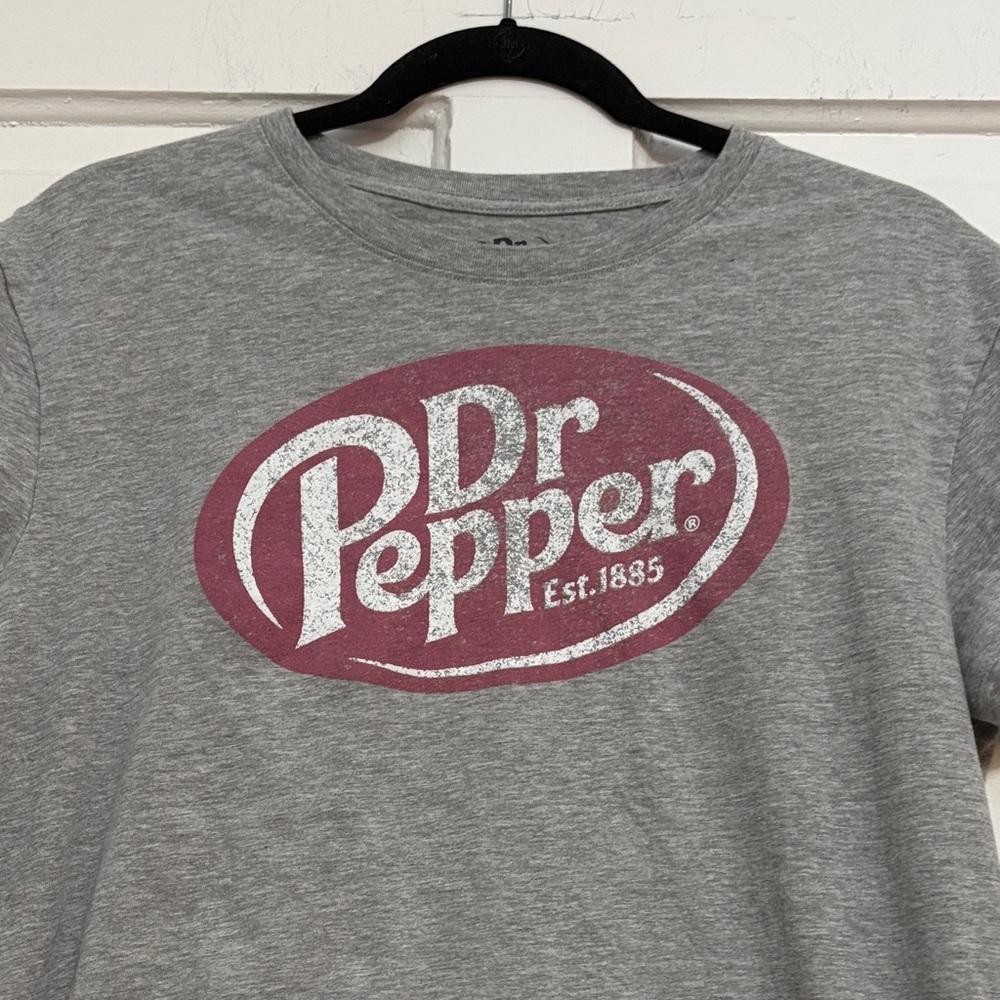 Dr Pepper Women's Gray Short Sleeve Tee